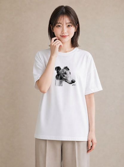 Tシャツ レディース イタリアングレーハウンド 犬 いぬ イラスト ポップ 敬老の日 ホワイトデー 白T