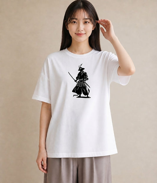 プリントTシャツ レディース 扇子 そよ風 ナチュラル アンティーク イラスト ミニマル ママ カフェ服 白T