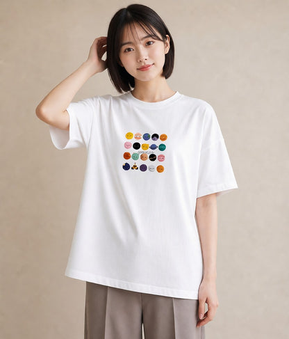 デザインTシャツ レディース 宇宙 星空 イラスト ゆるコーデ クリスマス 旅行 白T