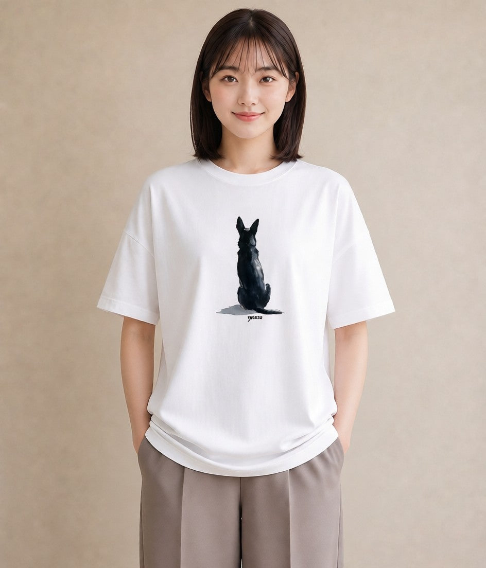 Tシャツ レディース 保護犬 犬 いぬ イラスト 抜け感 母の日 ビーチ 白T