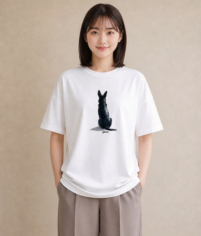 Tシャツ レディース 保護犬 犬 いぬ イラスト 抜け感 母の日 ビーチ 白T
