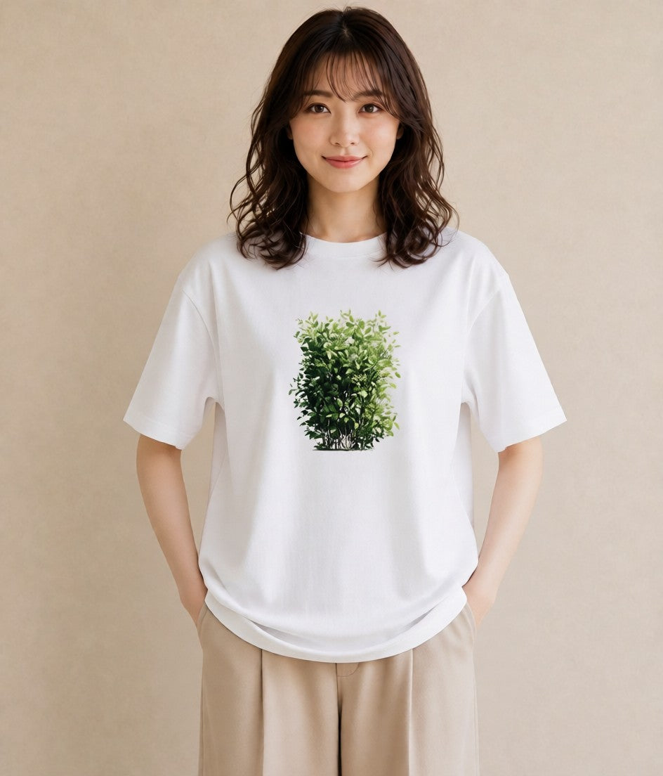 半袖Tシャツ レディース 夕暮れ バルコニー 夕焼け ナチュラル アンティーク イラスト ヴィンテージ風 週末コーデ 敬老の日 白T