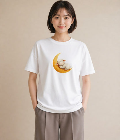 プリントTシャツ レディース ひつじ 動物 アニマル イラスト こなれ感 公園 ママ 白T