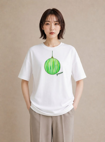プリントTシャツ レディース 風鈴 ガラス 夏 ナチュラル アンティーク イラスト 抜け感 母の日 ビーチ 白T