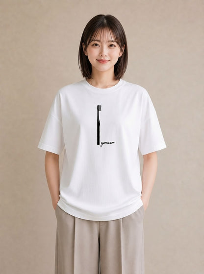 Tシャツ レディース 手鏡 アンティーク レトロ ナチュラル イラスト 個性的 通学 誕生日プレゼント 白T