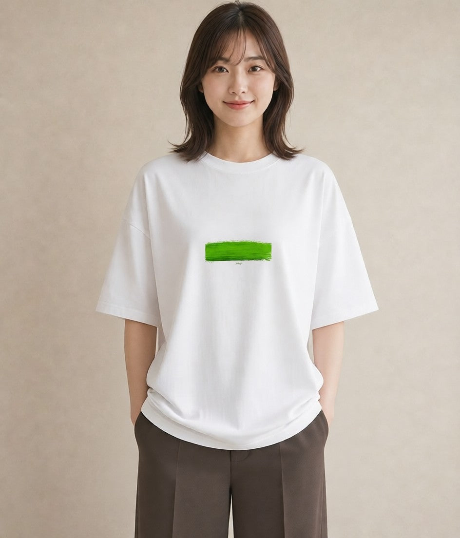 半袖Tシャツ レディース 芝生 植物 ボタニカル イラスト 上品 旅行用 海 白T