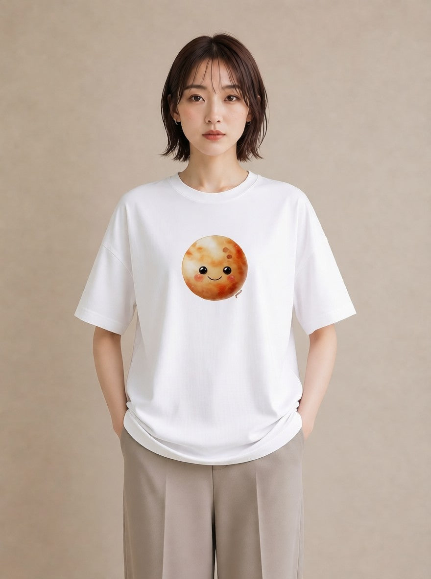 デザインTシャツ レディース 宇宙 星空 イラスト 帰省 ラフ 白T