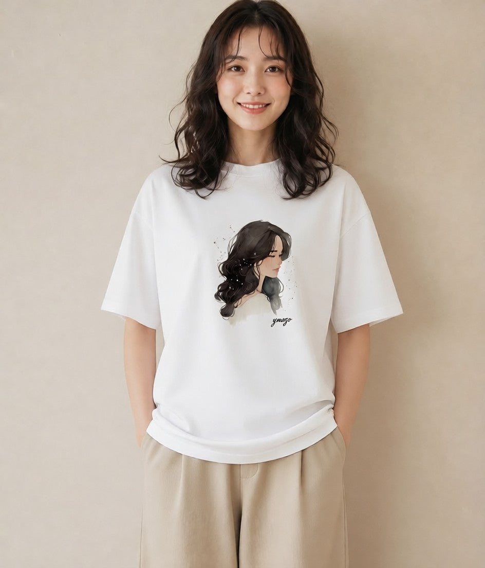 Tシャツ レディース 射手座 星空 宇宙 イラスト 旅行コーデ お揃い 親子 白T