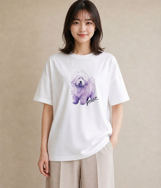 プリントTシャツ レディース アルパカ 動物 アニマル イラスト 北欧風 お出かけ 普段着 白T