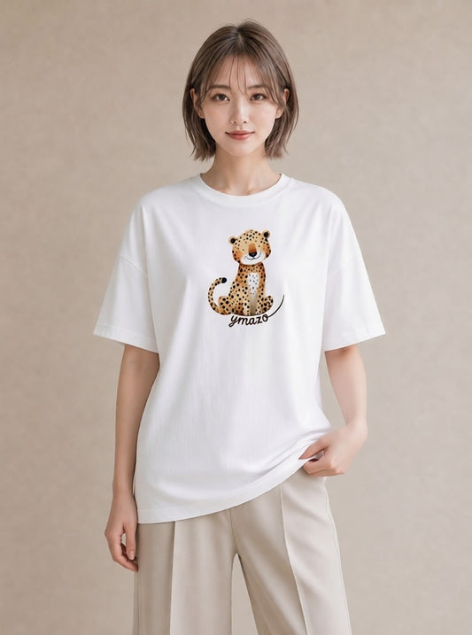 プリントTシャツ レディース ぶち猫 猫 ねこ イラスト 北欧風 通学 誕生日プレゼント 白T