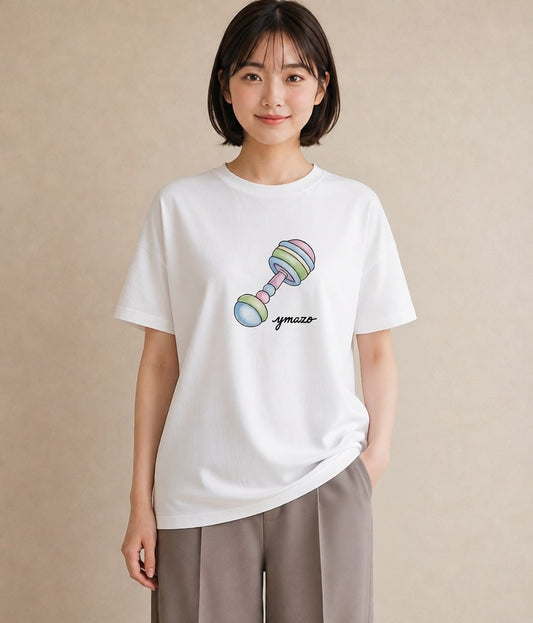 デザインTシャツ レディース 風鈴 ガラス 夏 ナチュラル アンティーク イラスト 通勤 在宅 白T