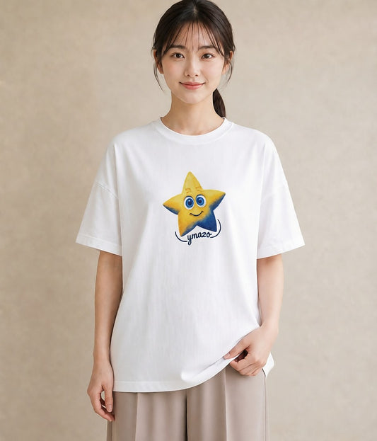 Tシャツ レディース スター 星空 宇宙 イラスト 週末コーデ 敬老の日 白T