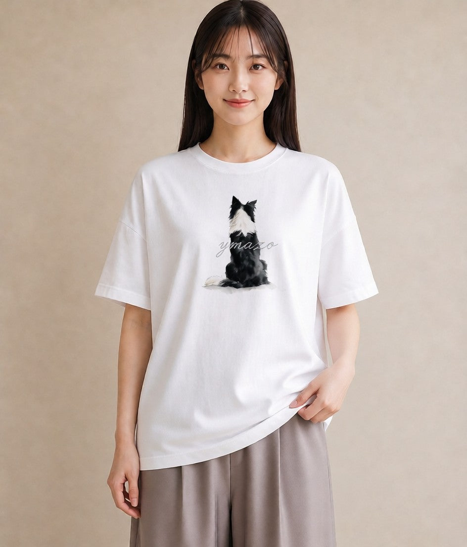 プリントTシャツ レディース 犬好き 犬 いぬ イラスト きれいめカジュアル ホワイトデー 春服 白T