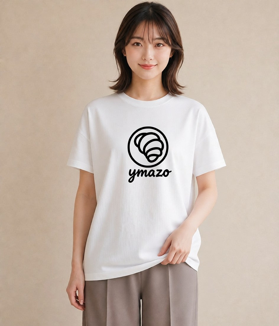 半袖Tシャツ レディース カフェ カフェロゴ ロゴ イラスト ミニマル ルームウェア ギフト 白T