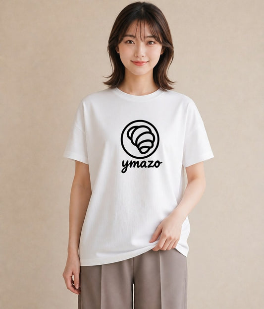半袖Tシャツ レディース カフェ カフェロゴ ロゴ イラスト ミニマル ルームウェア ギフト 白T