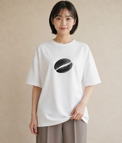 グラフィックTシャツ レディース カフェ カフェロゴ ロゴ イラスト 旅行コーデ 帰省 ラフ 白T