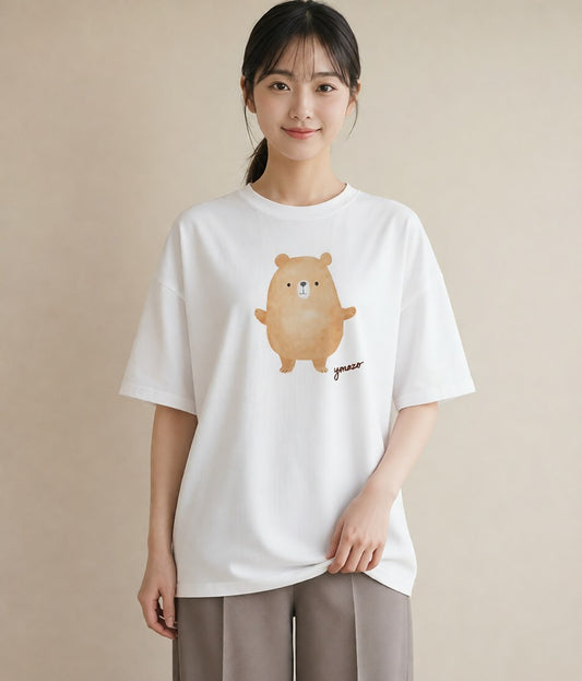 Tシャツ レディース ナマケモノ 動物 アニマル イラスト 旅行コーデ 帰省 ラフ 白T