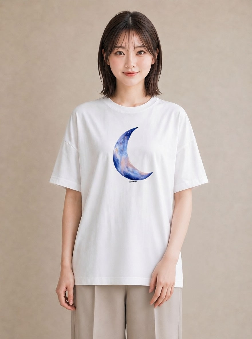 プリントTシャツ レディース 乙女座 星空 宇宙 イラスト ラフカジュアル 散歩 お出かけ 白T