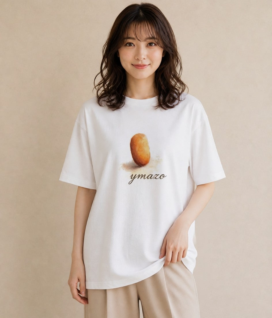 グラフィックTシャツ レディース ドーナツ 食べ物 フード イラスト ゆるかわ おしゃれギフト 社会人 白T