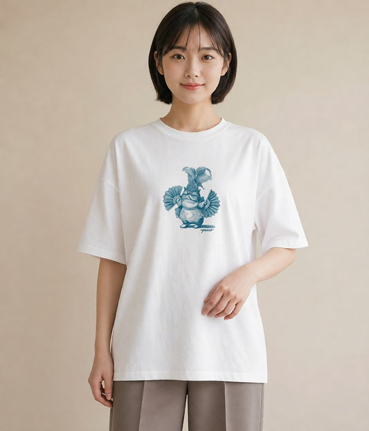 プリントTシャツ レディース エキゾチックショートヘア 猫 ねこ イラスト カフェコーデ ホワイトデー 春服 白T
