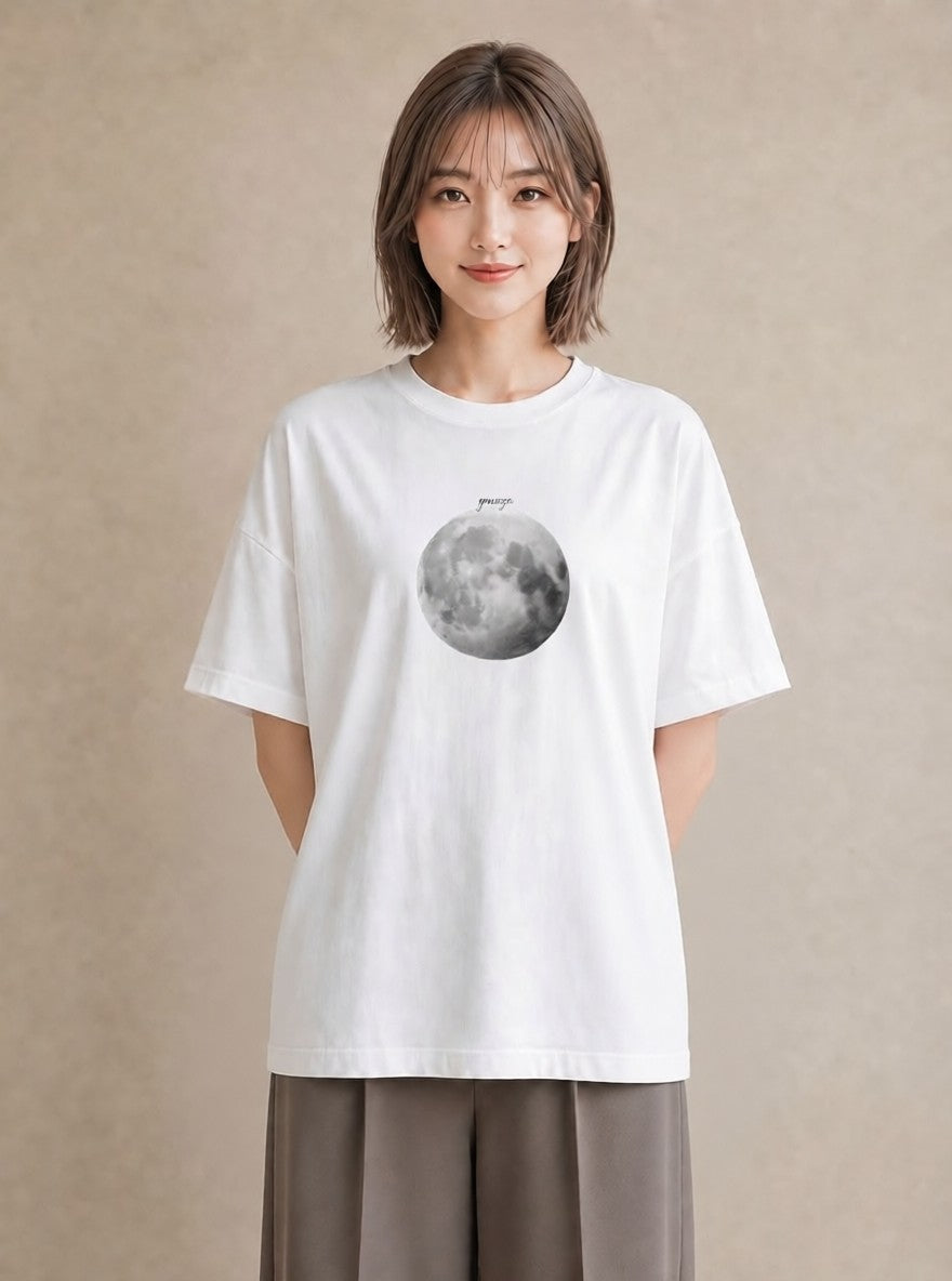 Tシャツ レディース プラネット 星空 宇宙 イラスト ボタニカル 通勤 在宅 白T