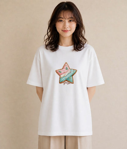 プリントTシャツ レディース たい焼き 食べ物 フード イラスト 母の日 ビーチ 白T