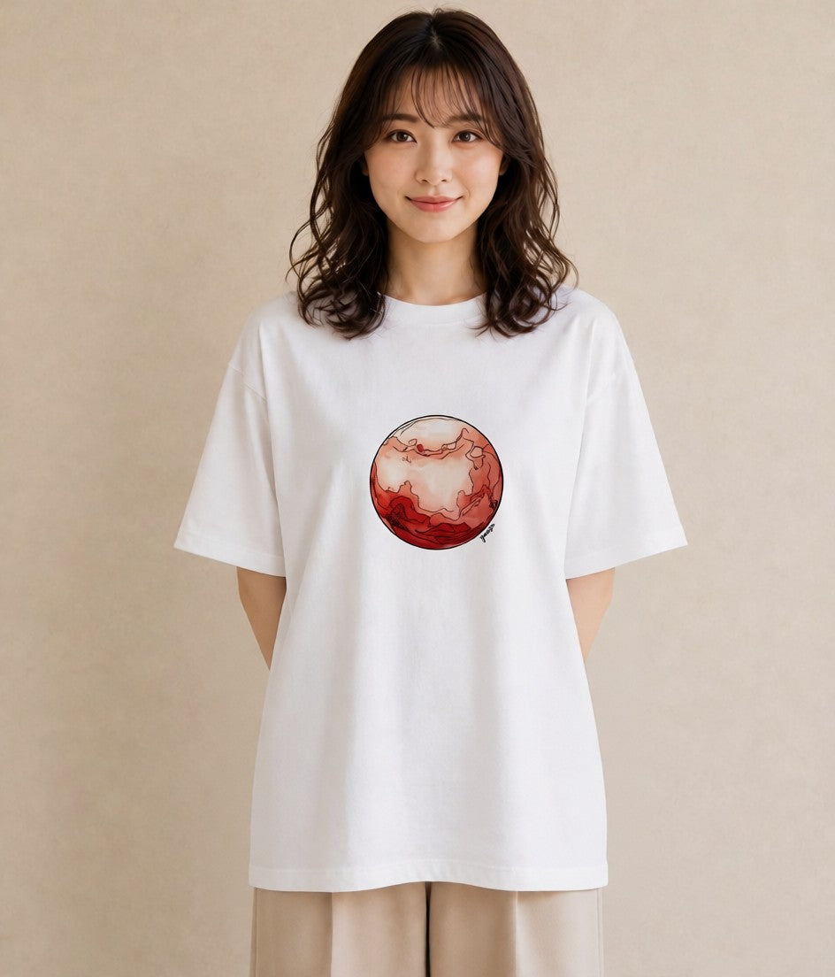半袖Tシャツ レディース 魚座 星空 宇宙 イラスト ゆるコーデ ホワイトデー 春服 白T