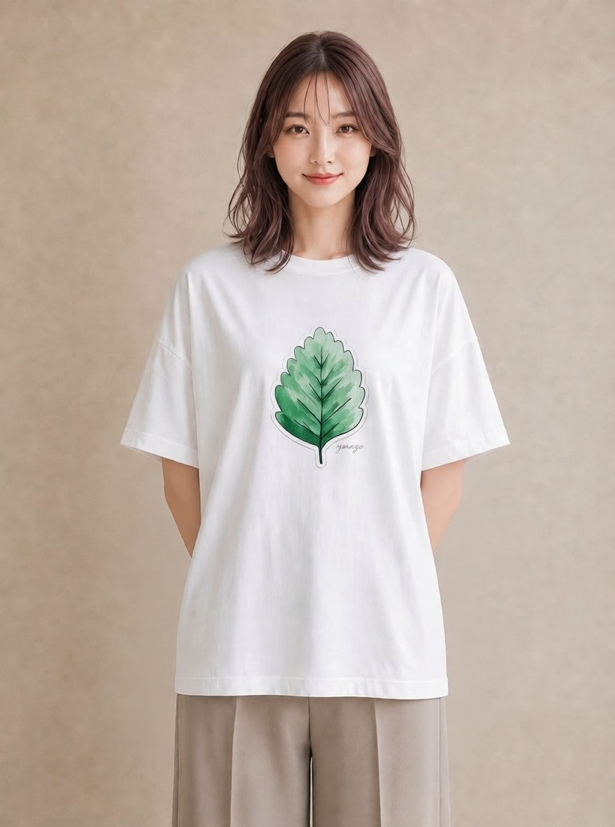 Tシャツ レディース ハーブティー 食べ物 フード イラスト きれいめカジュアル 姉妹 送別ギフト 白T