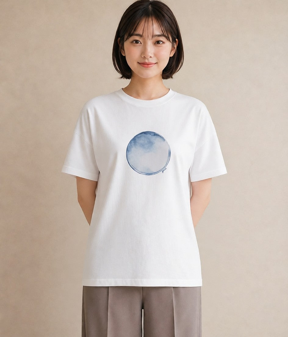 プリントTシャツ レディース プラネット 星空 宇宙 イラスト モード 女性向けギフト 散歩 白T