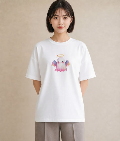 デザインTシャツ レディース わたあめ 食べ物 フード イラスト カジュアル 旅行 母娘コーデ 白T