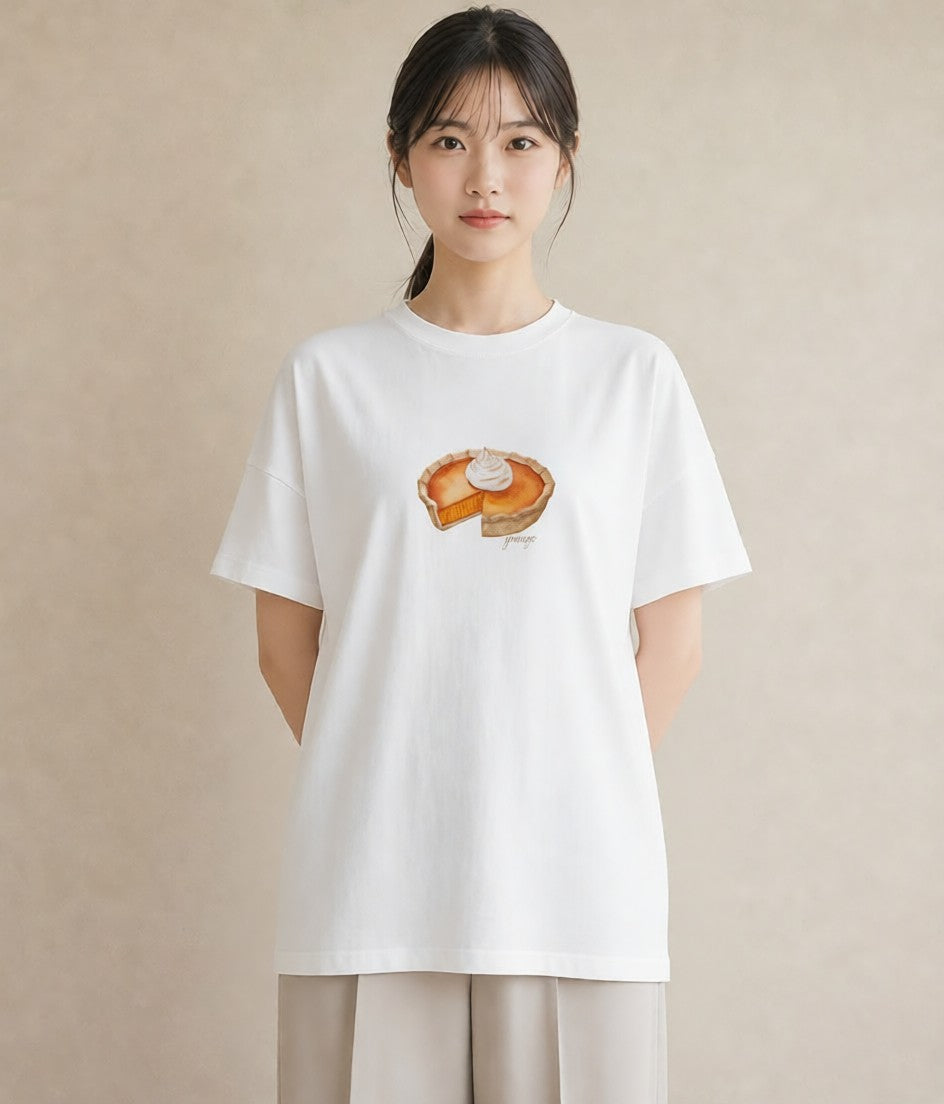 プリントTシャツ レディース パン 食べ物 フード イラスト ヴィンテージ風 部屋着 女性向けギフト 白T