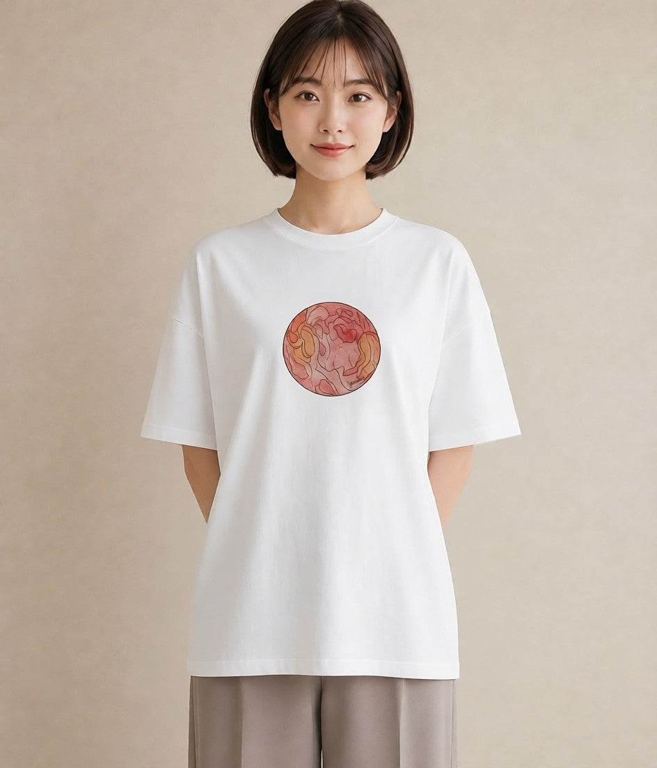 デザインTシャツ レディース お寿司 食べ物 フード イラスト お洒落 ママ カフェ服 白T