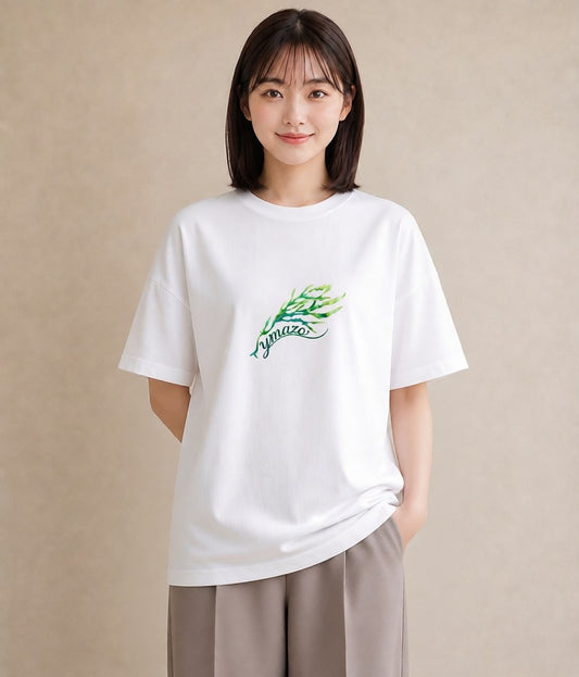デザインTシャツ レディース 芝生 植物 ボタニカル イラスト 線画 敬老の日 ホワイトデー 白T