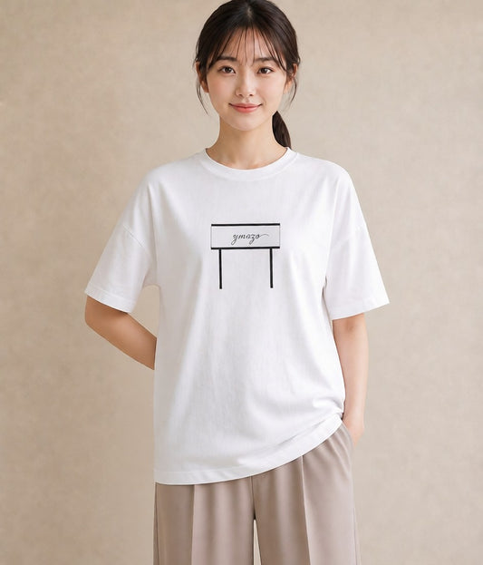 デザインTシャツ レディース 街灯 夜霧 夜 ナチュラル アンティーク イラスト きれいめ 夏コーデ 通学 白T