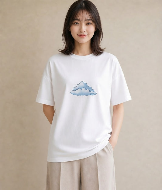 半袖Tシャツ レディース 虹 星空 宇宙 イラスト ガーリー ギフト 母の日 白T