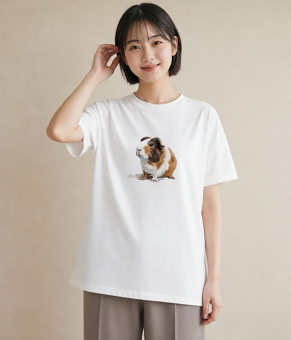 デザインTシャツ レディース ロボロフスキー ペット 動物 イラスト モード お揃い 親子 白T