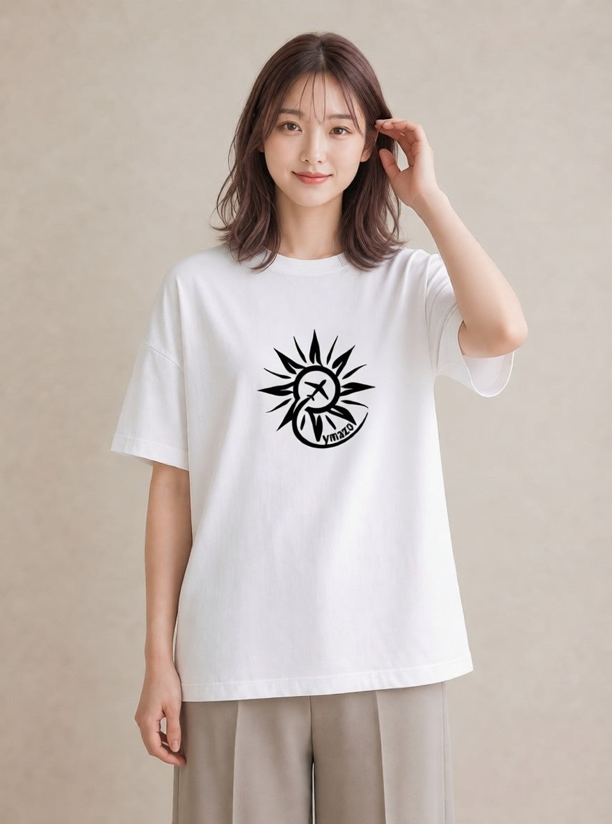 デザインTシャツ レディース 旅 トラベル スタンプ イラスト カフェコーデ 春コーデ 姉妹 白T