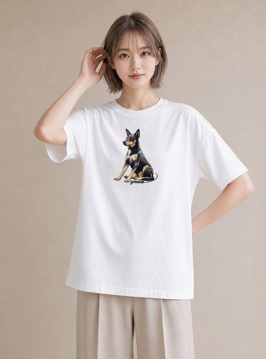 Tシャツ レディース 保護犬 犬 いぬ イラスト 抜け感 デイリーウェア 休日 白T