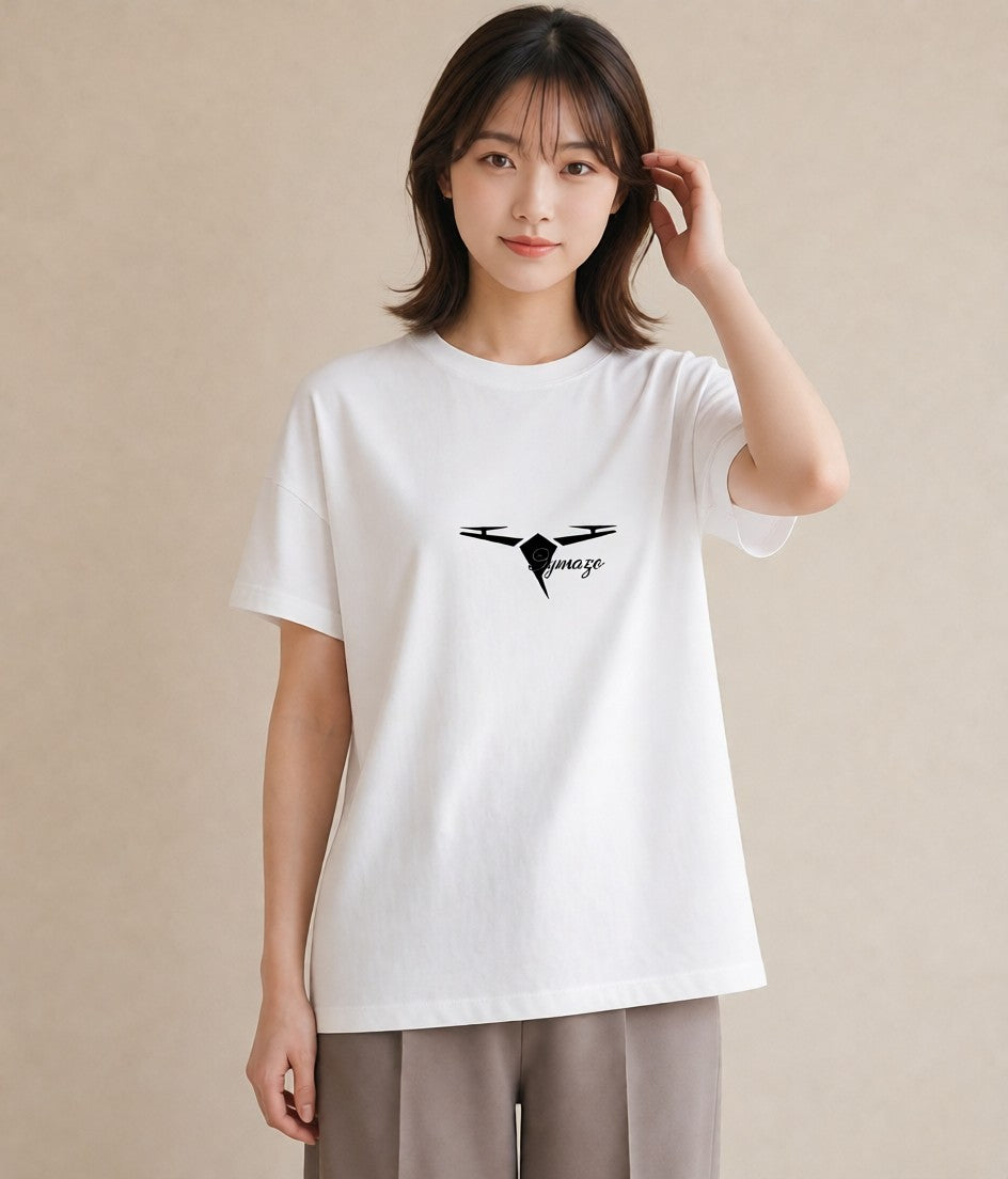 グラフィックTシャツ レディース 折り鶴 折り紙 ナチュラル アンティーク イラスト ラフカジュアル 旅行 母娘コーデ 白T