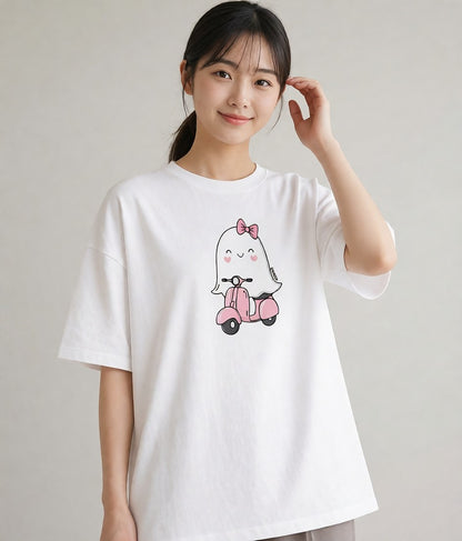 Tシャツ レディース アザラシ 動物 アニマル イラスト きれいめ 女性 旅行用 白T