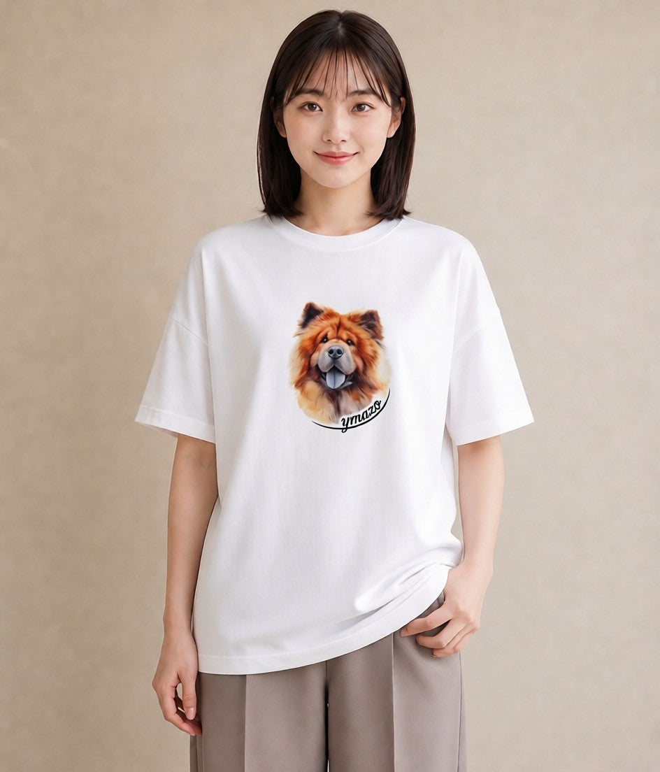 グラフィックTシャツ レディース 柴犬 しばいぬ 犬 いぬ イラスト ボタニカル 部屋着 女性向けギフト 白T
