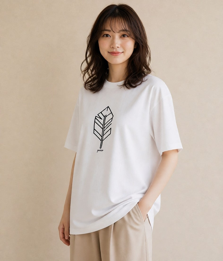 Tシャツ レディース 幾何学 ミニマル ジオメトリック イラスト カジュアル 買い物 夏コーデ 白T