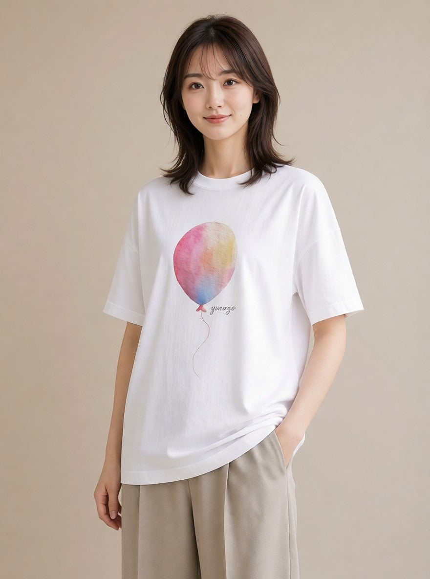 プリントTシャツ レディース わたあめ 食べ物 フード イラスト シンプル カフェ服 クリスマス 白T