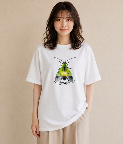 プリントTシャツ レディース クワガタ 昆虫 虫 イラスト 女性 旅行用 白T