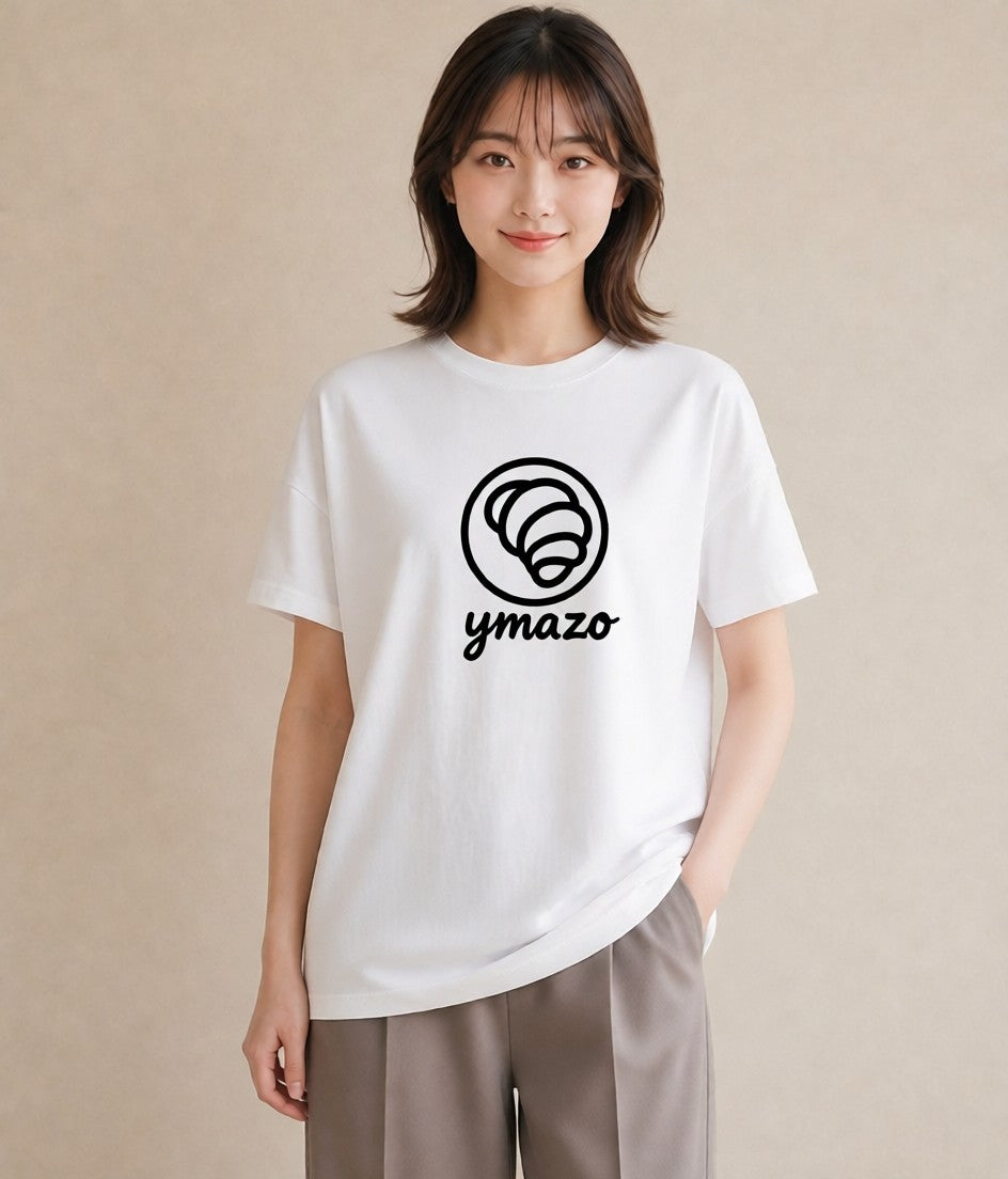 半袖Tシャツ レディース カフェ カフェロゴ ロゴ イラスト ミニマル ルームウェア ギフト 白T