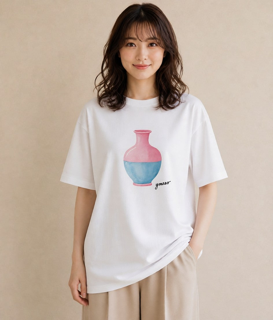 Tシャツ レディース ミルク 食べ物 フード イラスト きれいめ 母の日 ビーチ 白T