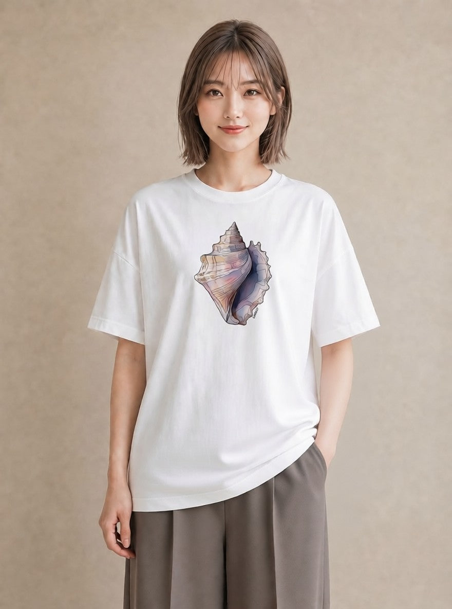 デザインTシャツ レディース かたつむり 昆虫 虫 イラスト ユニーク 通学 誕生日プレゼント 白T
