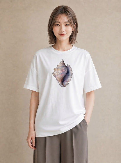 デザインTシャツ レディース かたつむり 昆虫 虫 イラスト ユニーク 通学 誕生日プレゼント 白T