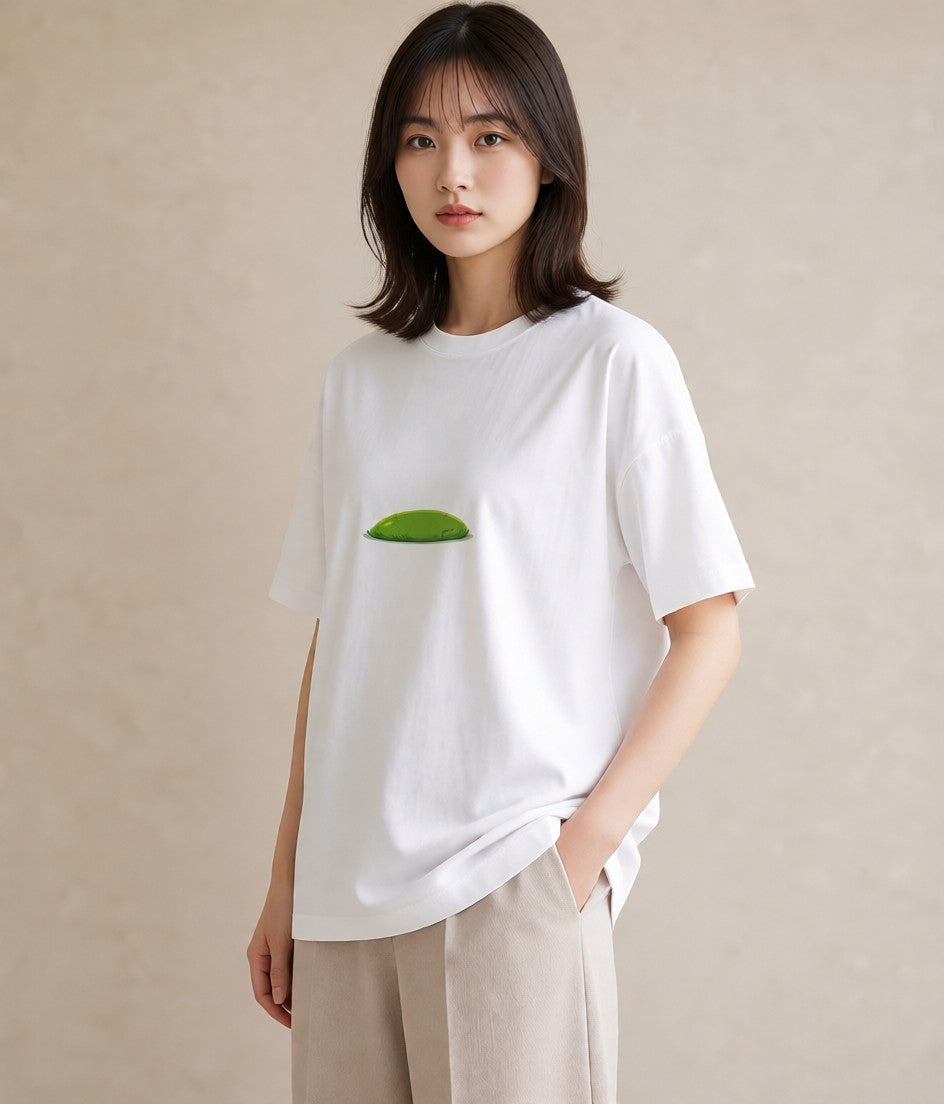 プリントTシャツ レディース 芝生 植物 ボタニカル イラスト フェミニン 秋コーデ おしゃれギフト 白T