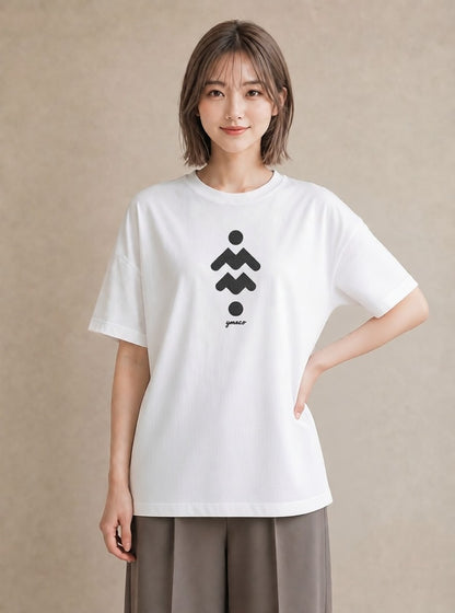 半袖Tシャツ レディース 手鏡 アンティーク レトロ ナチュラル イラスト 上品 友達ギフト 部屋着 白T
